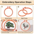 thumbnail image 4 of ZOUSSIQI 3pcs Plastic Embroidery Hoops Set, Cross Stitch Circle Hoop Embroidery Circle Ring for Embroidery and Cross Stitch Random Color(4in) CA919-16471, 4 of 9