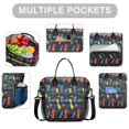 thumbnail image 2 of Space Dinosaurs Rockets Pattern Womens Lunch Box for Work,Insulated Large Lunch Bag for Tween and Teen,Loncheras Para Mujer,Leakproof Adult Lunch Bag for Work,Beach,Travel,Picnic,Camping, 2 of 7