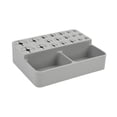 thumbnail image 2 of Porta brochas de maquillaje Organizador de baño Caja de almacenamiento de brochas Portalápices 21 agujeros Gris, 2 of 9