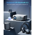 thumbnail image 3 of Hewcham 5G WiFi Bluetooth Projector, 22000LM Full HD Movie Projector with LCD Technology & Keystone, 3 of 7