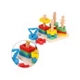 thumbnail image 3 of OULII 1 Set Building Geometric Shape Sorting Game Synthetic Material Shape Sorting Travel, 3 of 8