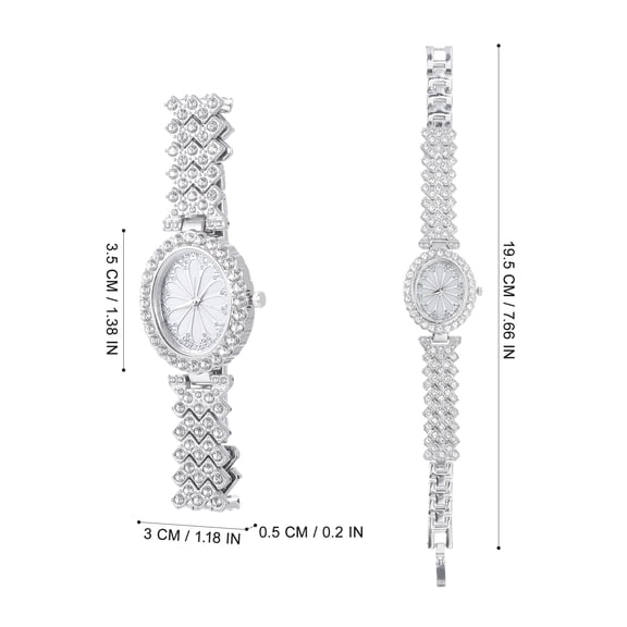HEMOTON Stylish Women's Watch with Sparkling Rhinestones, and Elegant Timepiece for Everyday and Special Occasions
