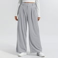 thumbnail image 7 of Womens Baggy Stretchy Wide Leg Pants Comfort Casual Tummy Control Sweatpants Gym Traning Track Joggers Pants Spring Fall Outfits Winter Athletic Joggers Sweatpant with Pockets, 7 of 7