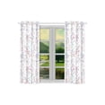 thumbnail image 2 of CADecor Watercolor Pattern Unicorns Window Curtain Window Treatments Kitchen Curtains 26x39 inches, 2 Pieces, 2 of 3