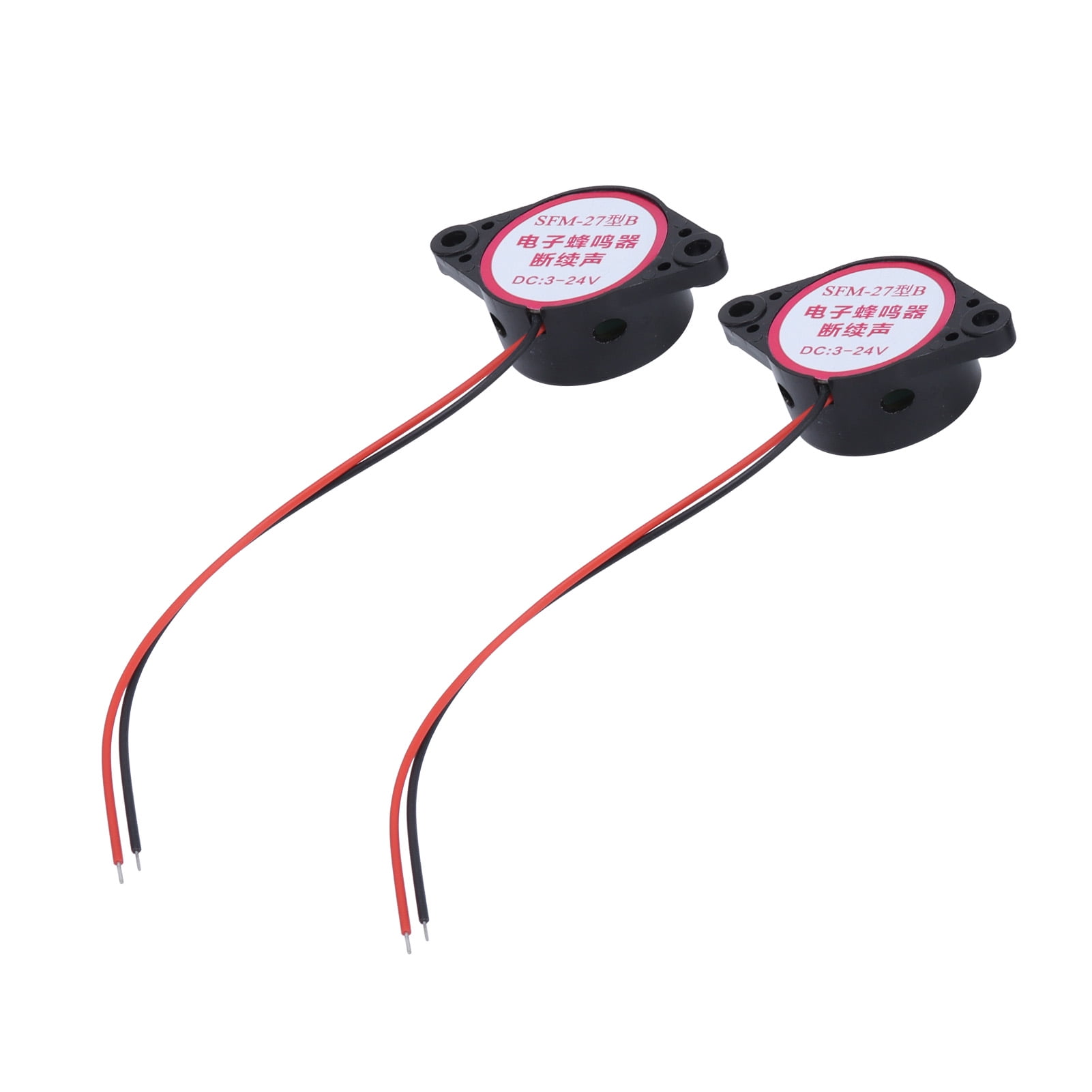 Beep Alarm, DC 3-24V 5Pcs 80dB Active Buzzer  For Signal Alarming Black