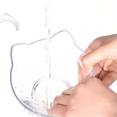 thumbnail image 4 of Cuenco para gatos antiglotón, cuenco simple transparente y ajustable, con soporte elevado, agua y comida, evita lesiones en el cuello kaili Sencillez, 4 of 5