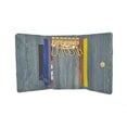 thumbnail image 3 of New Waterproof Eel Skin Leather Key Case Holder Credit Card Wallet (Grey), 3 of 6