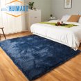 thumbnail image 3 of SUSUZI 5 x 7 ft Shaggy Area Rugs for Bedroom Living Room Modern Large Fluffy Floor Rugs Soft Carpet Rugs Home Décor, Dark Blue, 3 of 8