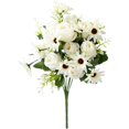 thumbnail image 2 of Torqee Premium Artificial Rose Bouquet,32cm Realistic Silk Flower Stems for Home Wedding Vase Centerpiece Floral Arrangement,White, 2 of 5