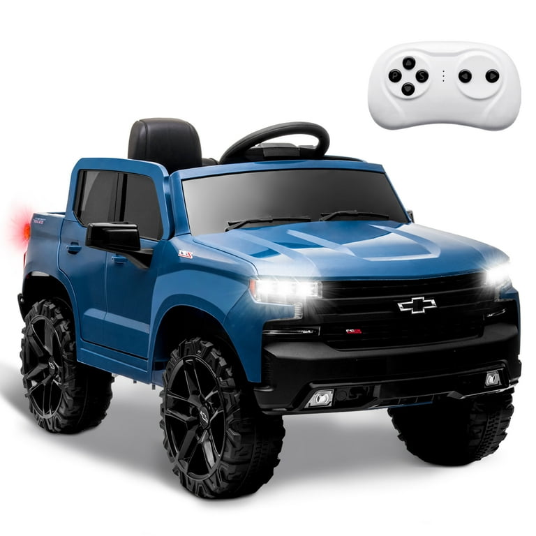 JIMUPARK Kids Ride on Car 12V Battery Powered Chevrolet Silverado