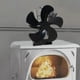 thumbnail image 3 of Quemador ecológico de 5 , circulación de aire calentado, distribución silenciosa, ventilador de estufa de leña para chimenea, quemador de madera negro BLESIY Ventilador de aspas para chimenea, 3 of 6