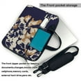 thumbnail image 3 of Floral Abstract Print Laptop Bag, 14 inch Laptop or Tablet, Business Casual Laptop Bag, 3 of 8