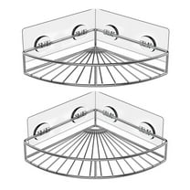 Corner Shower Caddy Stainless Steel Wall Bathroom Shelf Storage Organizer 2-Pack, Closet Organizers and Storage