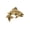 Gold Plated, variant on Leaping Steelhead Fish Pin, Copper Plated 2” F036PR, Large Sea run Rainbow Trout, Realistic Fishing Lapel Pin, Hat, Pins, Brooch, Jewelry, Gift, 100% Handmade in the USA, 200 Fish Designs Available