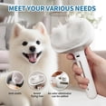 thumbnail image 2 of 3-in-1 Steam Brush for Dogs & Cats – Detangle & De-Shed with Warm Mist, Anti-Static Pet Grooming Brush for Long/Short Hair – Includes Water Tank, Release Button – Painless Hair Removal Tool, 2 of 7