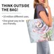 thumbnail image 2 of Balery Vintage Rose Bolsa Tote Estilo Estético con Cremalleras, Bolsa de Hombro, Bolsa de Compras Grande y Plegable, 2 of 8