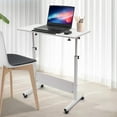 thumbnail image 2 of Adjustable Height Office Rolling Laptop Table Stand Bed Side Computer Desk Stand 22lbs Capacity 31*16in for Your Office, Living Room, Lounge, 2 of 18