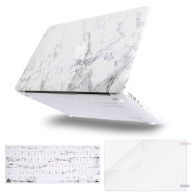 Mosiso Plastic Pattern Hard Case With Keyboard Cover With Screen Protector For Macbook Air 13 Inch Models A1369 A1466 10 17 Year White Marble Walmart Com Walmart Com