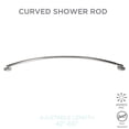 thumbnail image 3 of Bath Bliss 5888-CHR Suction Cup Mount Curved Shower Rod, Chrome, 3 of 3