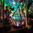 thumbnail image 2 of Limits the quantity sells，Retro Style Projection Light Exquisite Wood Beautiful Taper Shape Floor Light for Kids Bedroom, 2 of 6