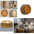 thumbnail image 4 of Oak Wine Barrel Wall Decor - Half Barrel Hanging Wine Rack, Handmade Beer Barrel for Home, Hotel, or Wedding Photography Props, Rustic Storage for Winery Wine Cellar, 4 of 5