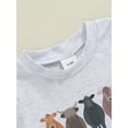 thumbnail image 6 of Suagox 2Pcs Baby Boy Western Outfits Short Sleeve Cow Print Tops + Shorts Set Toddler Summer Clothes for 3-24 Months and 2-3 Years Old Baby, 6 of 10
