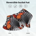 thumbnail image 6 of Balery Butterflies Optical Illusion Sun Hats for Men Women Bucket Hat UPF 50+ Buckey Hat Boonie Hat Foldable UV Protection Hiking Beach Fishing Summer, 6 of 9