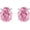 Pink Oval Cut- 4ctw(2ct*2) 7x9mm, variant on 18K White Gold Plated Round Square Clear Cubic Zirconia Stud Earrings, 925 Sterling Silver 3-10 Carat Simulated Diamond CZ Earrings, Princess Radiant Cushion Oval Cut Hypoallergenic Studs for Women