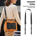 thumbnail image 7 of XYX for iPad 9th/8th/7th Generation 10.2 inch Case, 3in1 Heavy Duty Shockproof Tablet Case with Stand, Shoulder Strap, Orange, 7 of 7