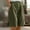 Army Green, variant on Women's Lightweight Cotton Linen Shorts with Pocket Summer Loose Fit High Waist Shorts Straight Leg Bermuda Shorts for Casual