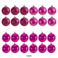 thumbnail image 3 of Toystoory 24 pack/lote colgante de bolas fácil de usar elementos esenciales de Navidad duradero y confiable efectivo Kits de decoración para fiestas Rosa roja, 3 of 6
