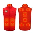 thumbnail image 2 of RXIRUCGD Plus Size Heated Coat For Men And Women 9 Heating Heated Jacket Winter Heating Coat( Red, Size:M ), 2 of 5