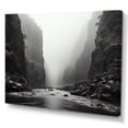 thumbnail image 2 of Designart "Veiled in Fog Canyon Mystery I" Landscapes Canvas Wall Art, 2 of 5