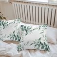 thumbnail image 7 of Waterproof Throw Pillow Covers Set of 2, 16x16 Inch Eucalyptus Leaves Decorative Pillowcases Outdoor Pillow Slip Cushion Covers Set for Couch Tent Country Botanical Plants Branches, 7 of 7