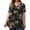 B-Black, variant on Womens Tops Under $5 Plus Size Women Clothing Solid T-Shirt Button Short Sleeve V-Neck Tops
