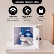 Lockabox One™ Opal White | Premium Lockable Storage Box | 10 Litre Combination Lock Box For Food, Medicine & Home Safety | BPA-Safe