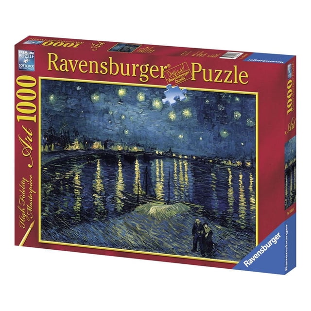 Rompecabezas Ravensburger Van Gogh: Noche de Estrellas 1000 Piezas