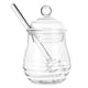 thumbnail image 1 of BESTONZON Tarro de miel de 250 ml con cucharón y tapa, recipiente de vidrio transparente para miel, ideal para la cocina del hogar., 1 of 5