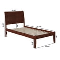 thumbnail image 5 of Portland Platform Bed with Open Foot Board, Multiple Colors, Multiple Sizes, 5 of 6
