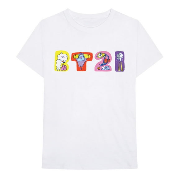 BT21 Unisex T-Shirt Doodle Letters (Small)