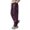 Purple514, variant on Hifoo Women's Casual Pants Outdoor Hiking Trousers Lightweight Comfortable Elastic Waistband Drawstring Ankle Joggers Daily Wear Leisure Activities Solid Color Slacks Breathable