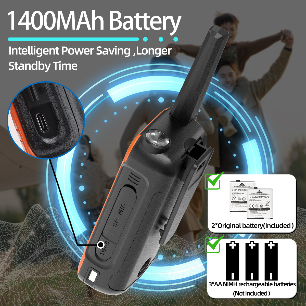 Abbree Baofeng F22 Rechargeable Walkie Talkies photo 6