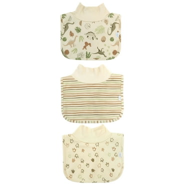 Neat Solutions 3 Pack Boy Printed Mock Neck Bib