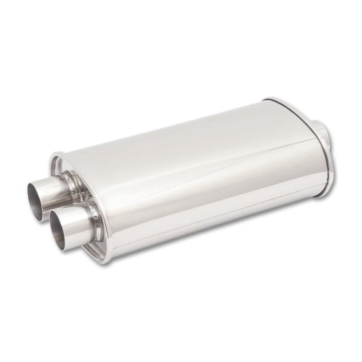 Vibrant Performance 1111 VIB1111 STREETPOWER OVAL MUFFLER, 3IN INLET (CENTER IN - DUAL OUT)