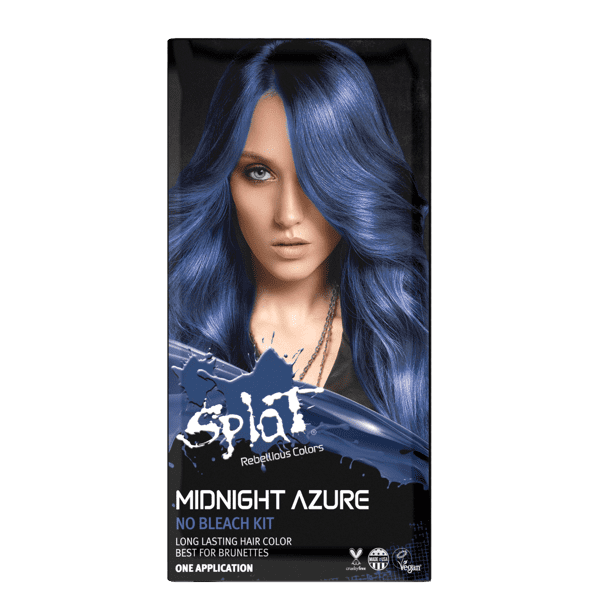 Splat Midnight Azure Semi-Permanent No Bleach Hair Dye 