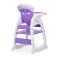 thumbnail image 2 of Modern Dining Tables Convertible High Chair for Babies, Booster Seat with Safety Belt Feeding Tray, Toddler Chair and Table Set, Purple and White,Rectangular Dining Tables, 2 of 11