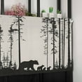 thumbnail image 7 of Valances for Windows Abstract Bear Family Forest Trees Natural Scenery Silhouette Valance Rod Pocket Window Treatments Curtains for Kitchen Small Windows Living Room Bedroom Bathroom, 42"x12", 7 of 7