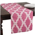 thumbnail image 4 of Fennco Styles Yasmina Moroccan Linen-cotton Table Runner 16 x 72 Inch - Geometric Table Cover for Home Decor, Dining Room, Banquets, Everyday Use and Special Occasion, 4 of 4