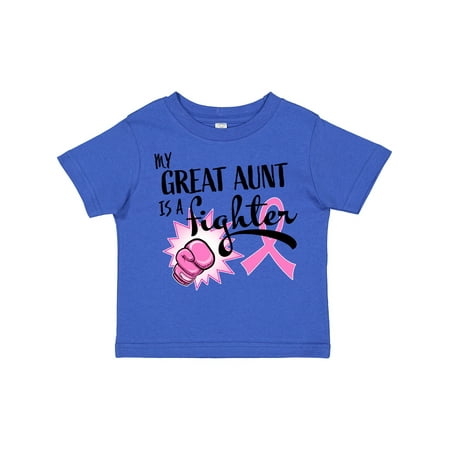 

Inktastic My Great Aunt is a Fighter- Breast Cancer Awareness Gift Toddler Boy or Toddler Girl T-Shirt