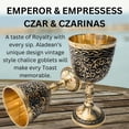 thumbnail image 4 of Copa de vino, cáliz ALADEAN, vintage, medieval, de latón, 4 of 6
